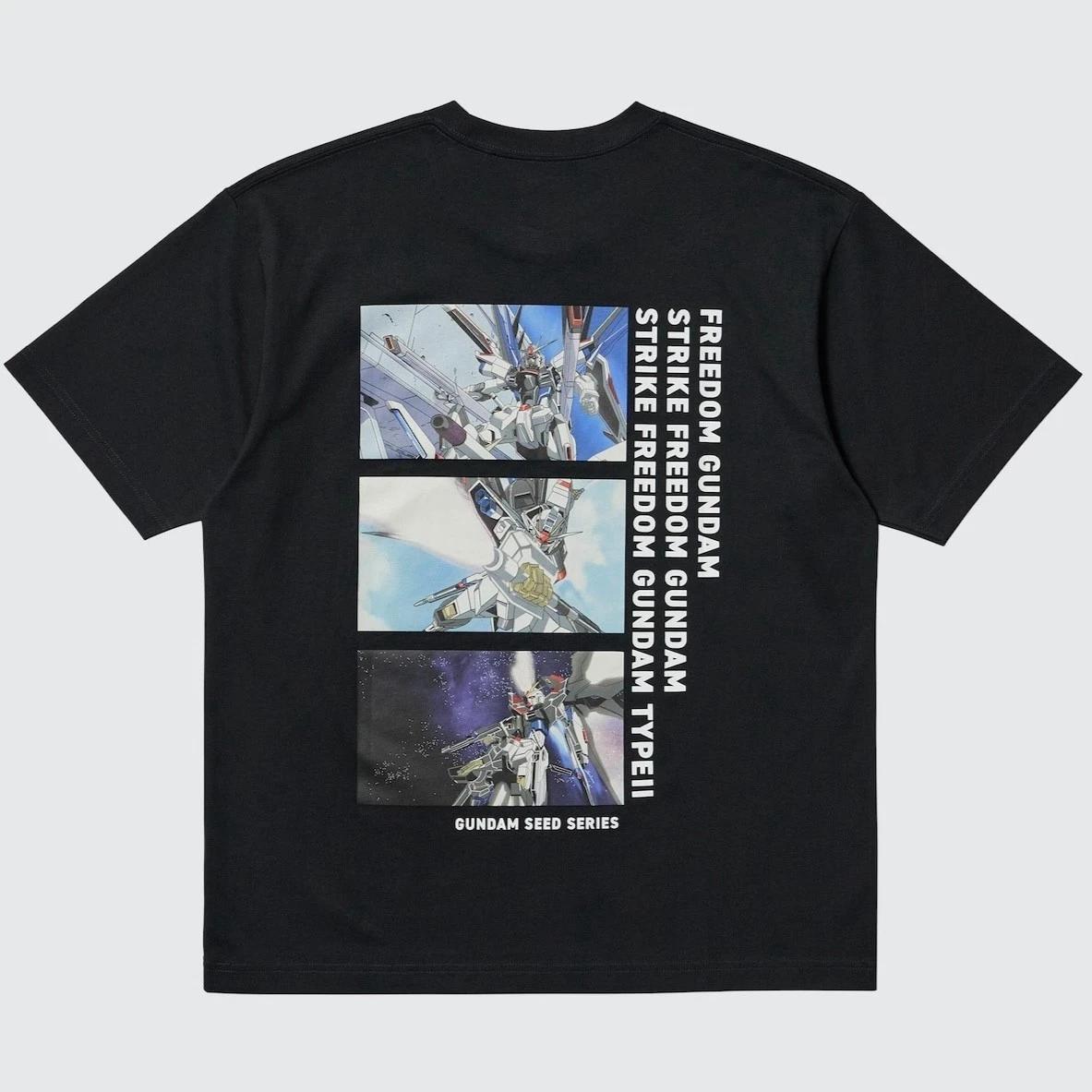 

100% хлопок ТОПЫ УНИСЕКС ФУТБОЛКИ МУЖСКИЕ ЖЕНСКИЕ Мобильный Доспех GUNDAM 45-я годовщина UT Графическая футболка L- 4XL Япония S чёрный