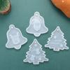 Hanging Tags Christmas Tree Xmas Ornament Silicone Mould Epoxy Resin Molds Crystal Resin Mold