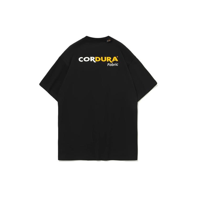 Li Ning Sports Basketball Collection T Shirts Men's Black Crew Neck Moderate Straight Fit AHSP961-2