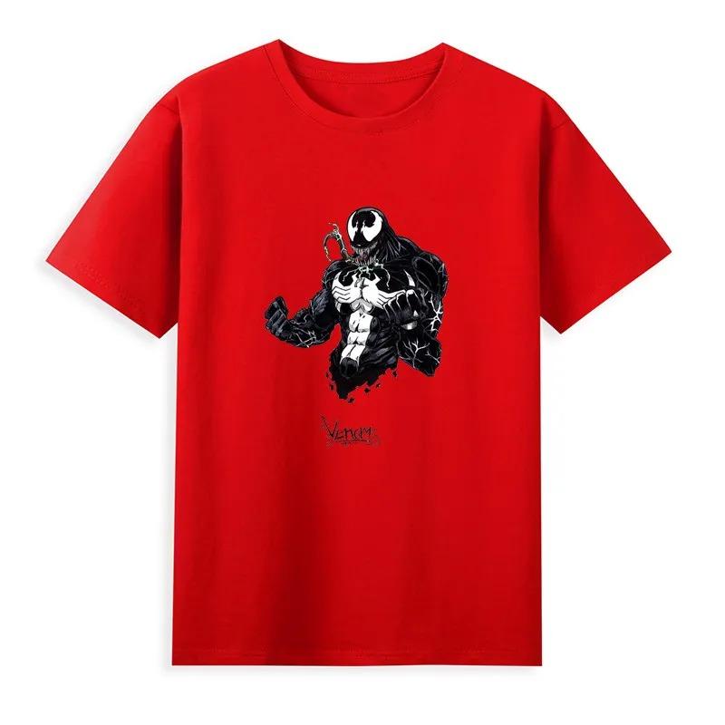 2026 Venom Marvel Peripherieartikel Bedrucktes Kinder-T-Shirt Rundhals Reine Baumwolle Familienkleidung für Eltern und Kinder