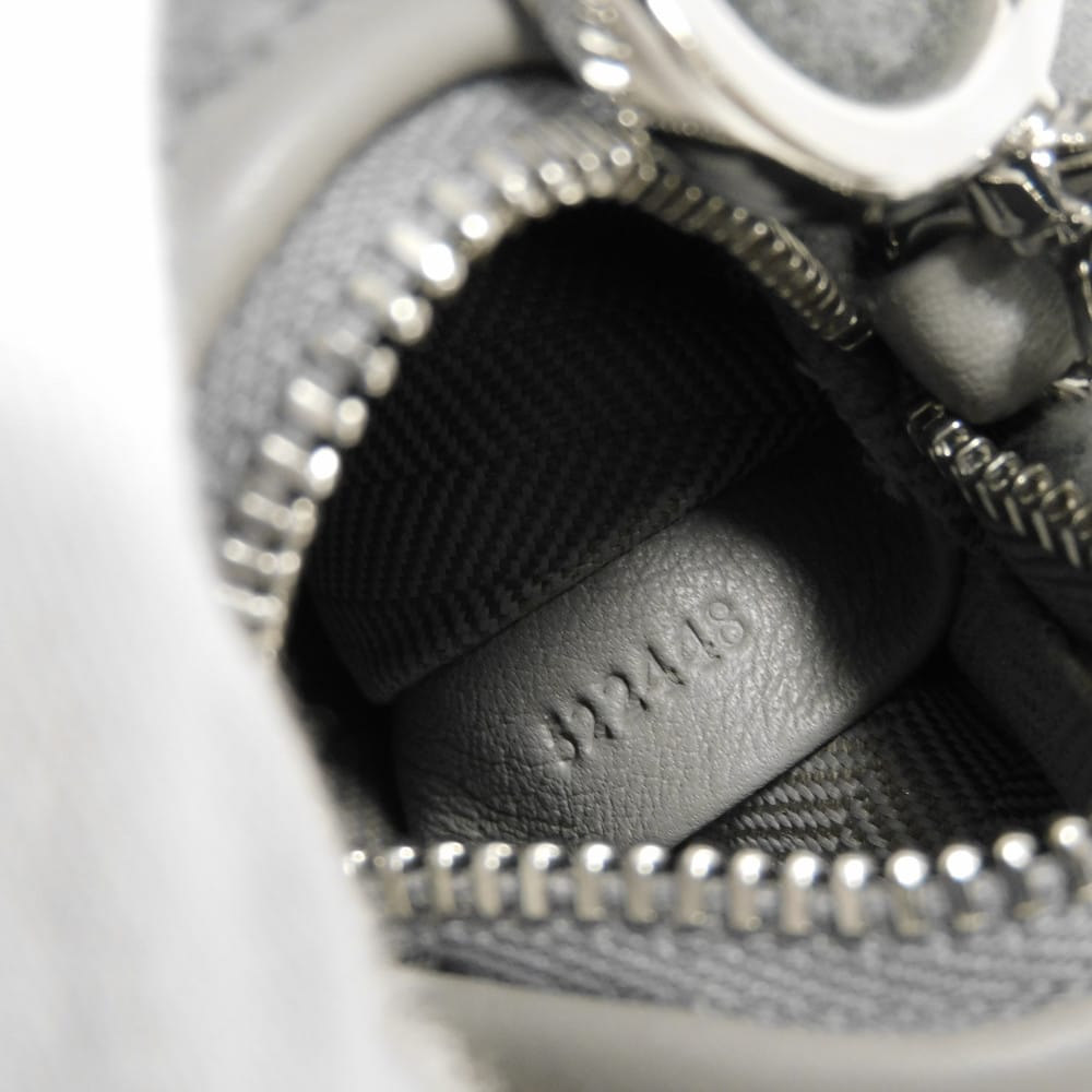 Used 12695 Bunny Mouton Coin Purse Charm C880T40X03 7943 Animal Rabbit Excellent Condition Snafjita Shearling Gray