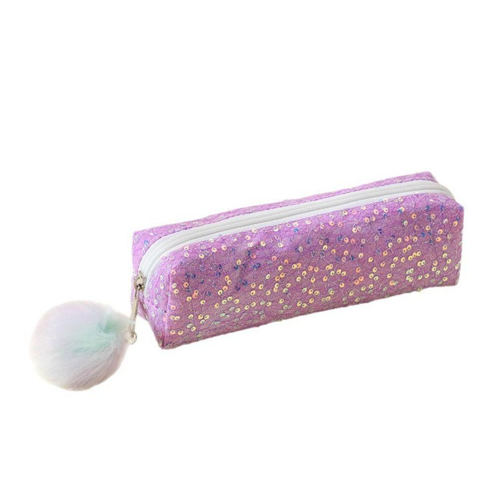 Multi-function Sparkle Pen Bag Glitter Cosmetic Organizer Kawaii Pencil Storage Case  Universal