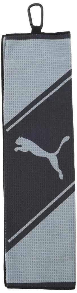 PUMA Golf Bright One Size Men's Tri-Fold Towel, White/High Rise, 054338,
