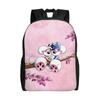 Süßer Cartoon D-Diddl Maus Rucksack für Herren Damen Lässig Student Wandern Reise Tagesrucksack College Umhängetasche Sport