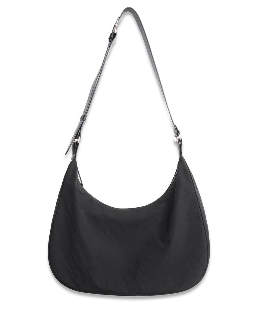 Doffjason Leather Mix Two-Pocket Crossbody Bag
