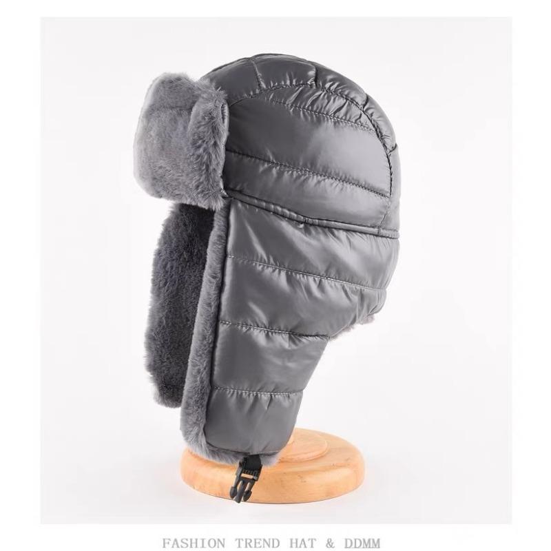 New Product Thickened and Velvet Warm Hat for Men In Autumn and Winter, Outdoor Riding Northeast Windproof Ear Protection Lei Feng Hat