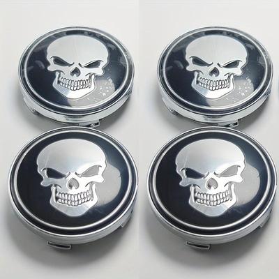 Pegatina Decorativa Universal de Calavera para Tapacubos de Rueda de Coches, 56 mm o 60 mm.