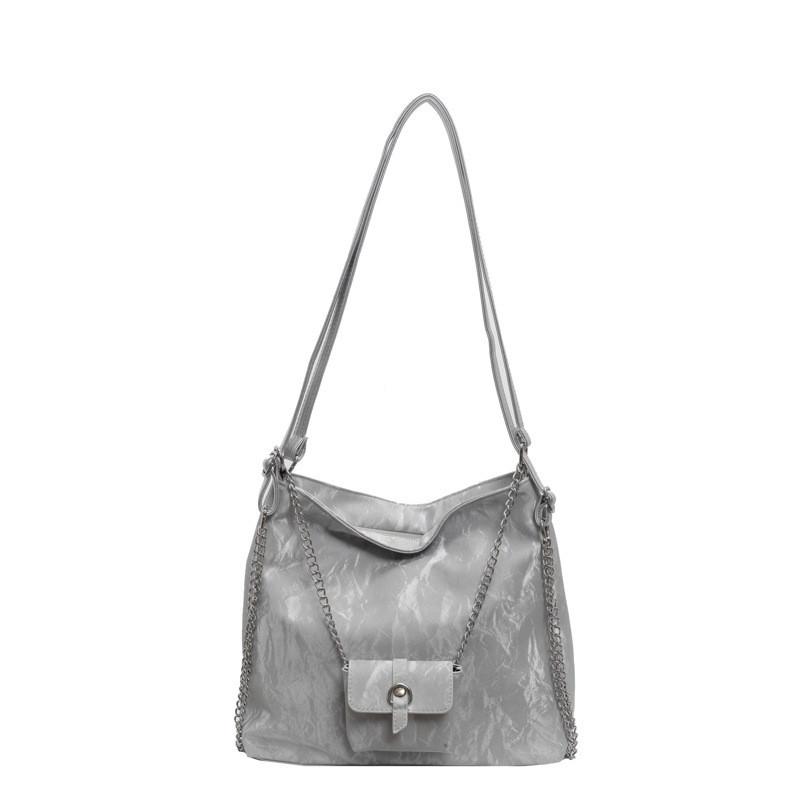 Trendy Pu Leather Shoulder Bag For Women 2024 New Large Capacity Daily Tote