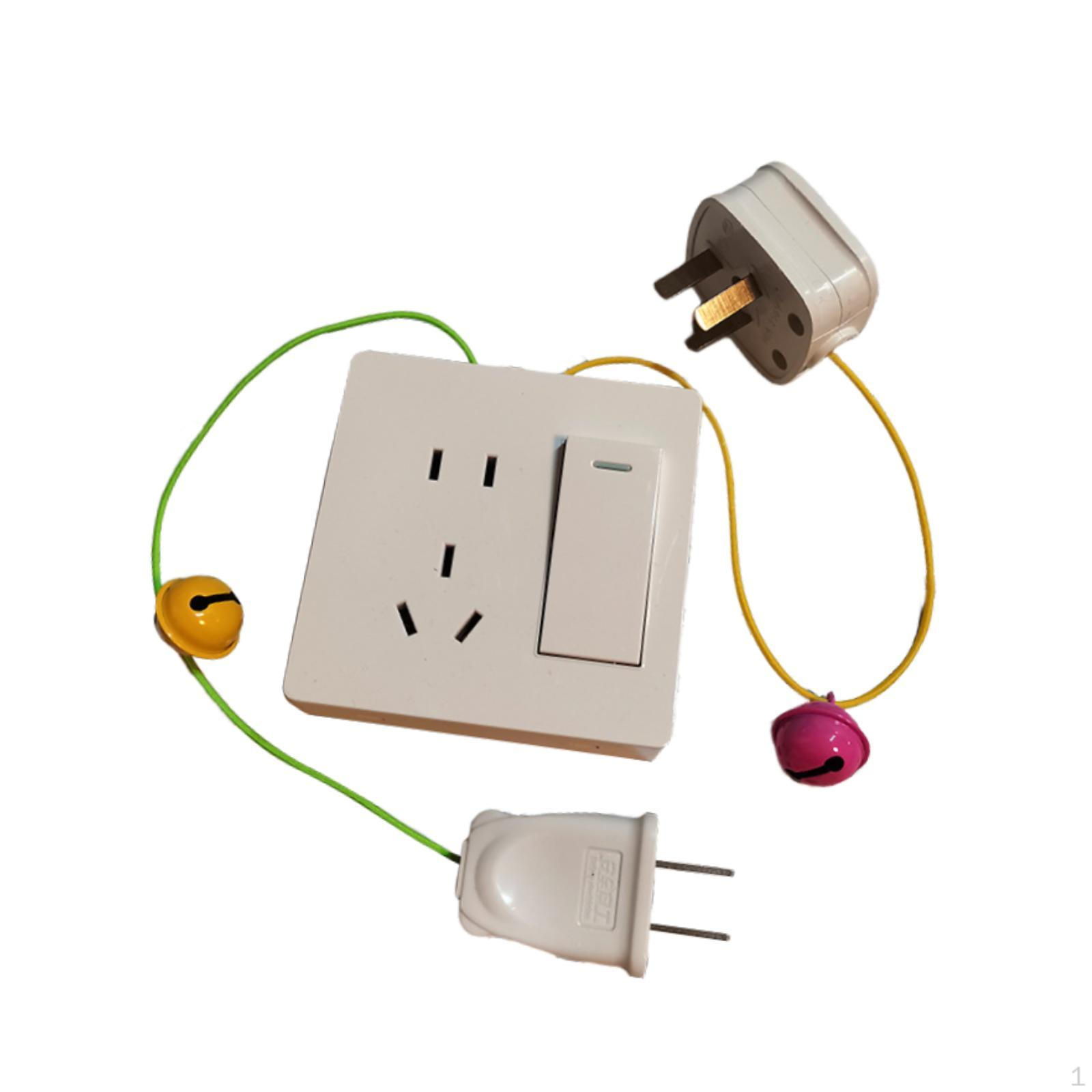 

Kids Busy Board Plug Outlet Hand Eye Coordination Gift Portable with Power Strip Sensory