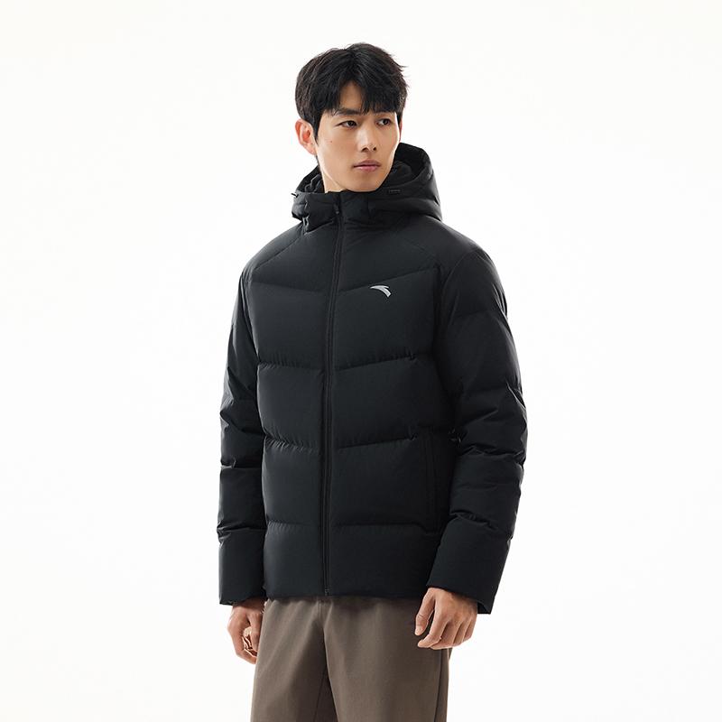 Anta Three-Layer Quick Warmth Four-Defense Technology Short Hooded Sports Casual Commuter Versatile Warm Thickened Down Jacket Men Jacket 952547927-1