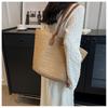 Large Capacity Woven Bag Women's New Casual Shoulder Tote Bag Seaside Vacation Beach Bag
