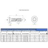 Black Carbon Steel Grade 8.8 Hex Socket Countersunk Self-Tapping Screws M3-M6