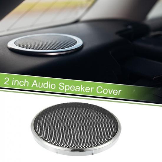2-дюймовая сетка для динамика Защитная сетка для сабвуфера Покрытие Серебристый Тон Черный