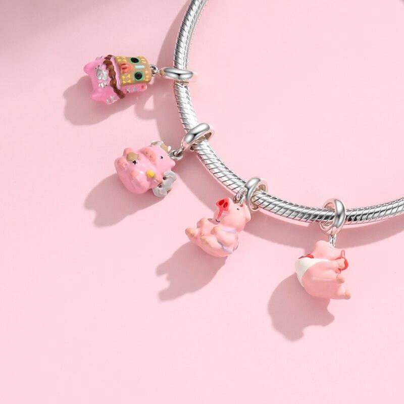 Animal City Wizarding World Life Tools Pendants Genuine 925 Sterling Silver Funny Charms Diy Accessories Fit Bracelet