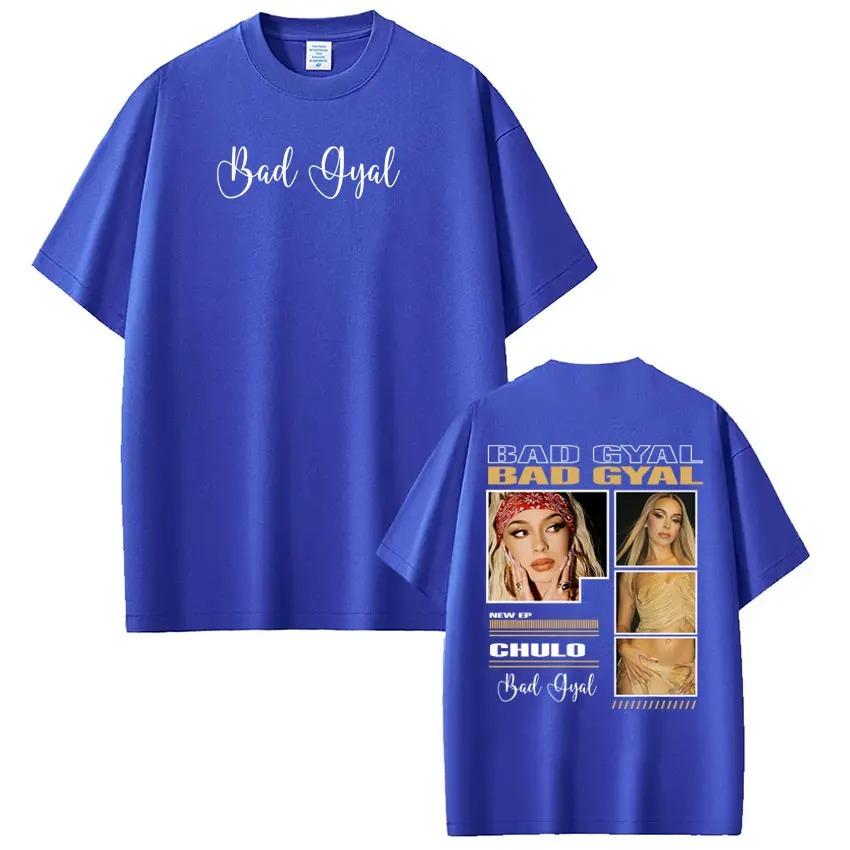 Singer Bad Gyal Album Tour Merch TShirt Unisex Fashion HipHop TShirt Summer 100 Cotton Mass Casual TShirt Streetwear