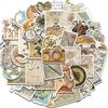 50PCS Travel The Map Sticker Home Decorated Notebook Y2K Fashion Waterproof PVC Scrapbook Coffee Laptop Luggage Decal Sticker