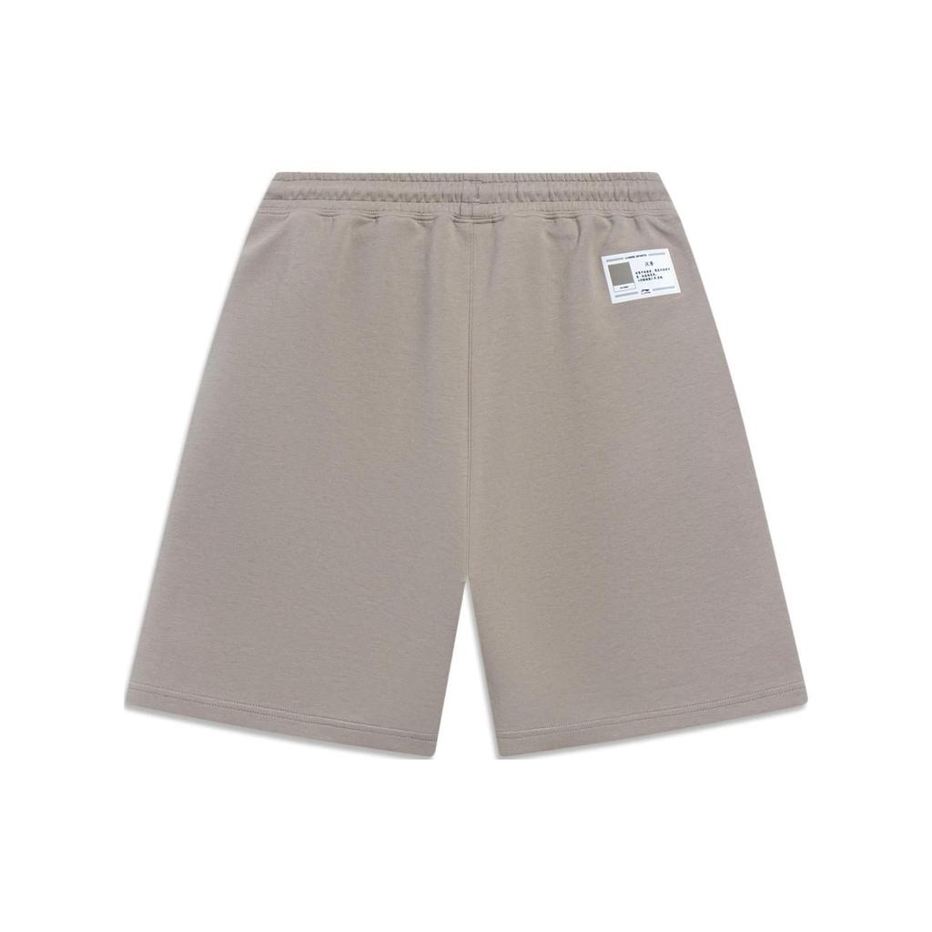 Li Ning China Color Series Solid Color Straight Leg Shorts Men Shorts Reindeer-Brown AKST079-8
