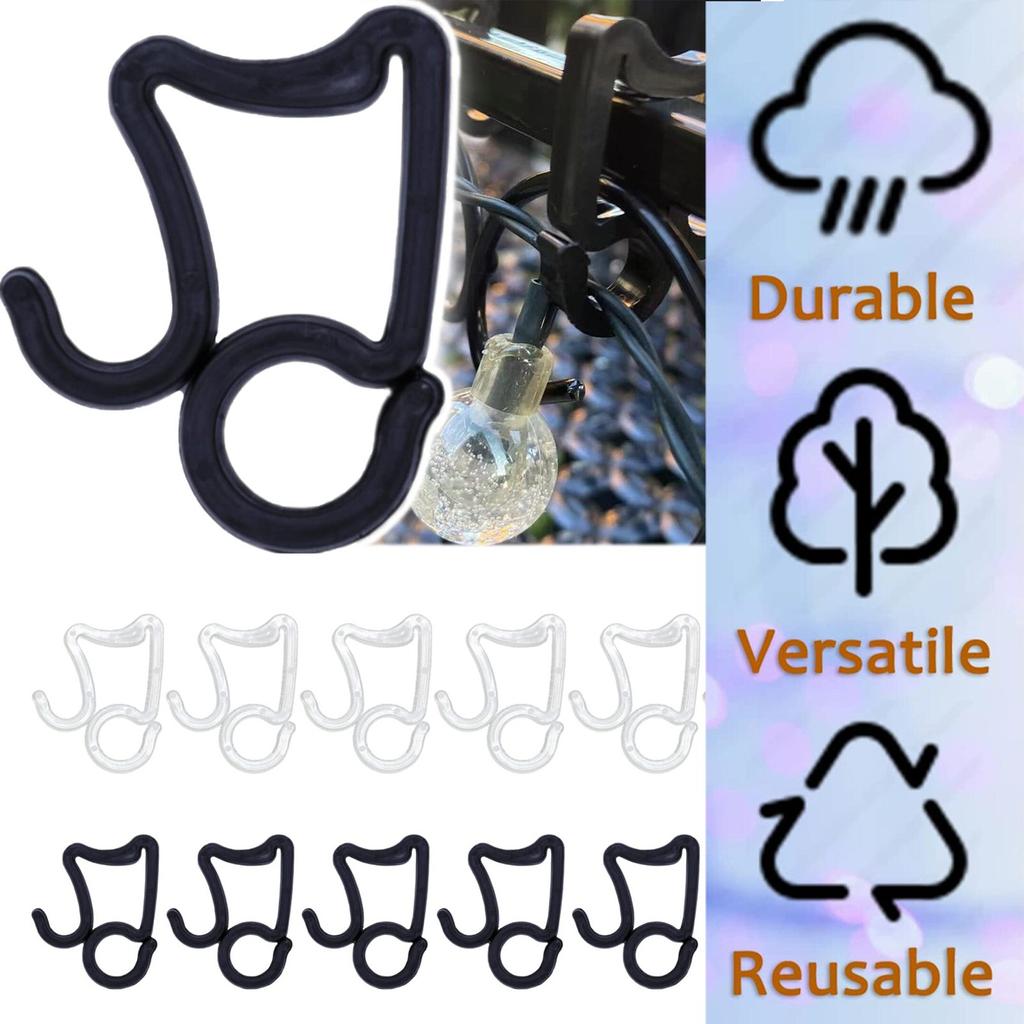 Outdoor Christmas Light Hooks Holiday Light Clips