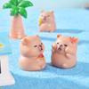 Ornamental Garden Resin Small OrnamentsSummer Capybaras Fish Tanks Aquarium Decoration Accessories