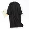 Accappatoio in garza di cotone in stile giapponese da uomo, di grandi dimensioni, kimono, camicia da notte, primavera ed estate, pigiama sottile, yukata con lacci, felpa