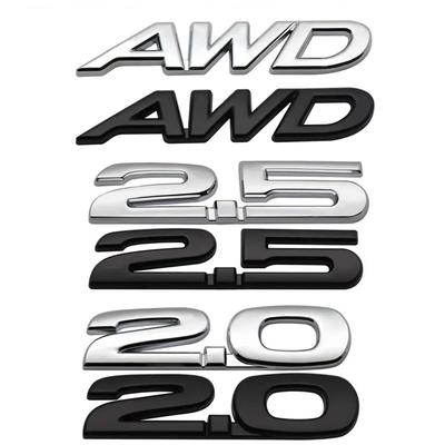 3D Metal AWD 2.0 2.5 Car Styling Rear Trunk Emblem Badge Decal Stickers For Mazda 3 2 5 Atenza Axela CX-5 MX-5 MX-30 CX-9 CX5