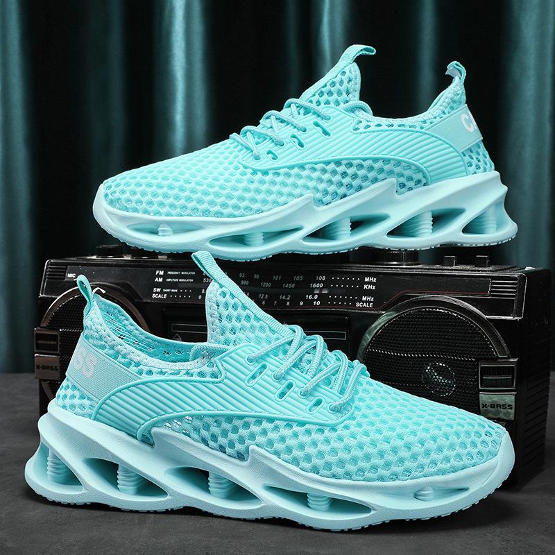 

Summer breathable thin hollow mesh shoes single net lightweight men s shoes running casual mesh Putian couple sports shoes 44