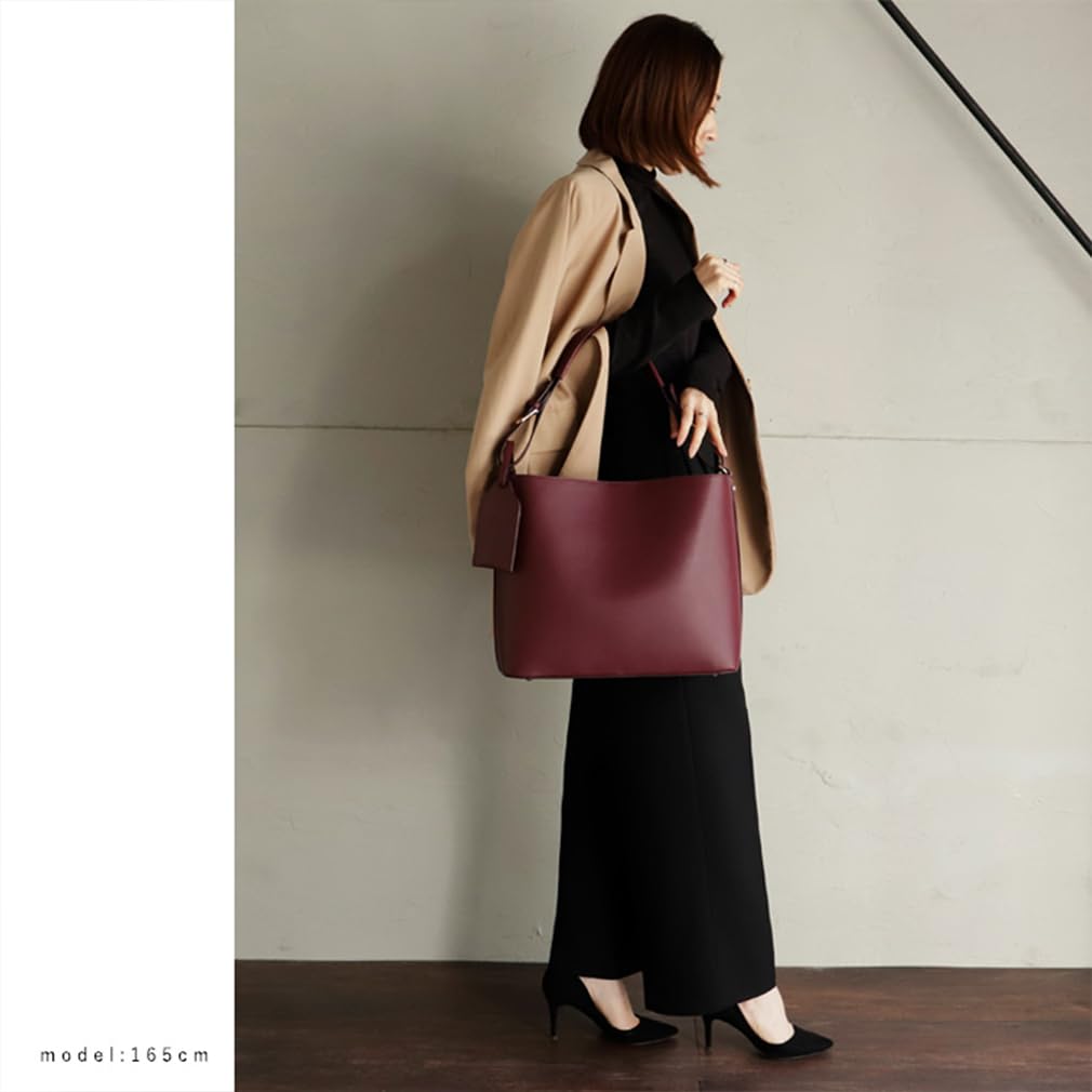 Vita Felice Shoulder Tote Bag for Women [VITAFELICE] 11-Compartment One-Handle bllb-x1315n (burgundy)