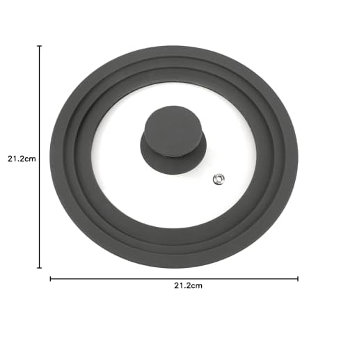 [.co.jp Exclusive] Wahei Freiz Silicone Lid for Glass, 16cm, 18cm, and 20cm Frying Pans, Cook Delhi AME-7335