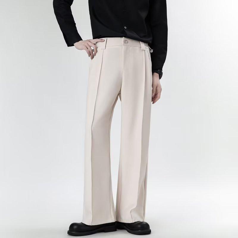 Light and Mature Pants Men's Autumn New Trend Loose Straight Trousers Men's Fashion Temperament High-end Casual Pants