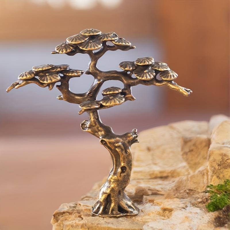 Charming Miniature Pine Statues for Bonsai and Garden Decorations, Ideal for Housewarming or Birthday Gifts