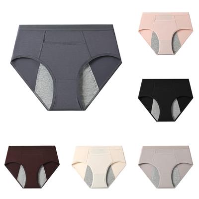 High Waist Cotton Underwear for Women Leakproof Absorbent Briefs Soft Breathable Panties Multipack for Everyday Wear