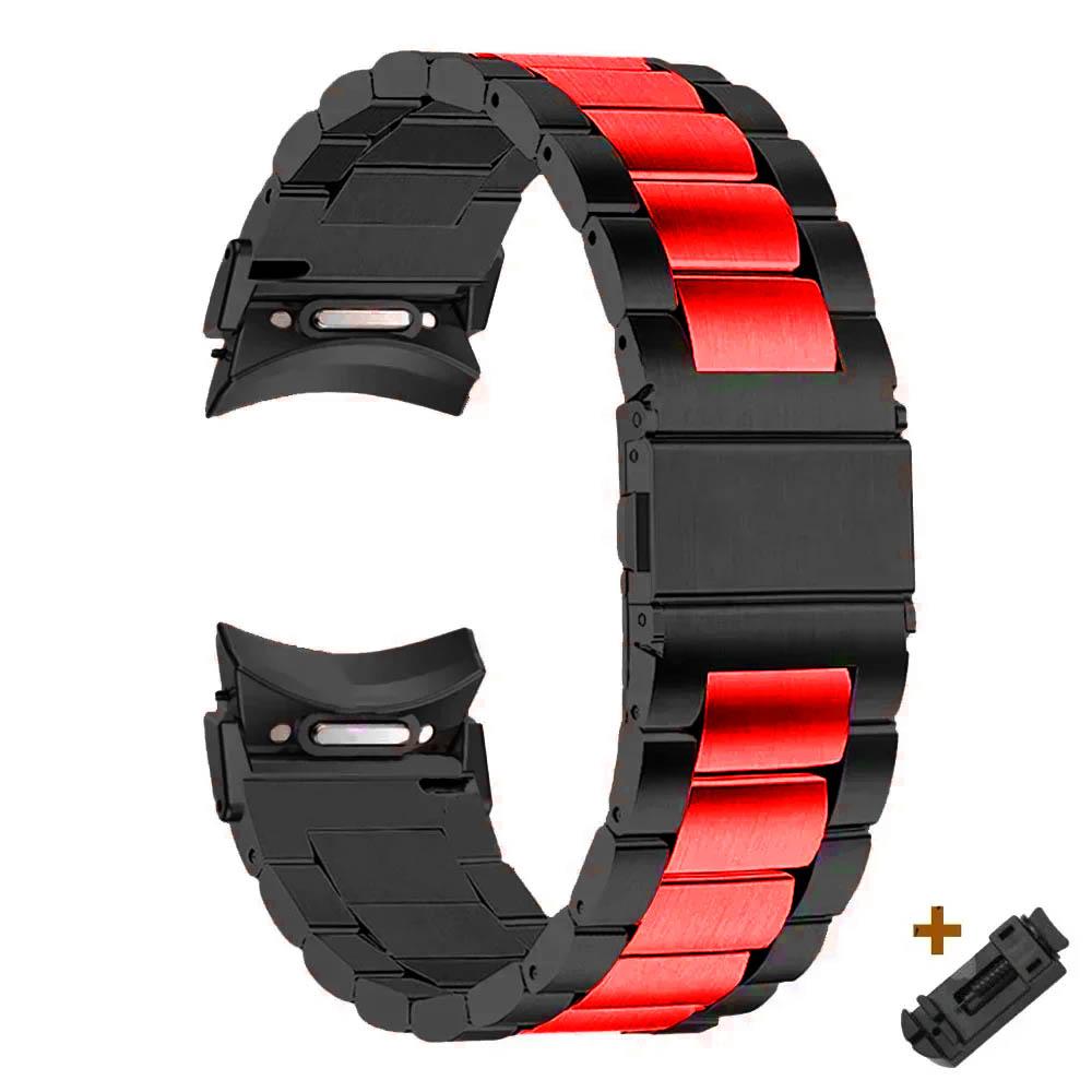 Řemínek z nerezové oceli bez mezer, rychloupínací, pro Samsung Galaxy Watch 6 Classic 43 47 mm, pro Galaxy 6 5 4 44 40 mm 5 Pro 45 mm