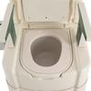 Orinal para Cama, Asiento de Inodoro Portátil, Silla Orinal Extra Ancha para Adultos con Reposabrazos, Cubo y Portarrollos