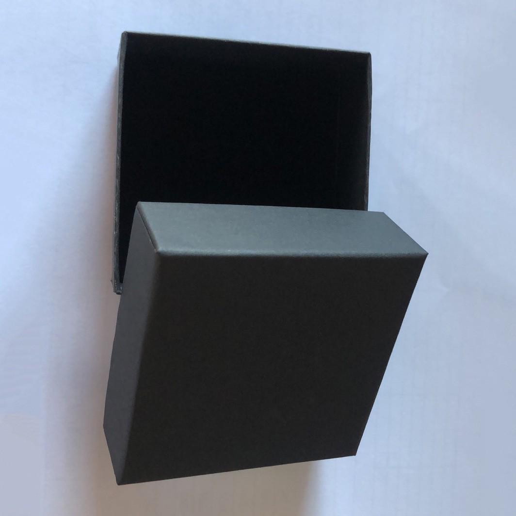 

High-End Kraft Paper Cuban Chain Necklace Gift Box, 9x9x3 cm, Lid & Base Design