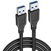 0.5/1/1.5m USB A Male To USB Male Dual USB 2.0 Cable For PC Radiator Hard Disk Webcom Camera USB Date Transmission Extender Cord