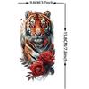 1 Sheet Butterfly Watercolor Flower Tiger Temporary Tattoos For Women Men Adults Fake Phoenix Parrot Lotus Tattoo Sticker Sleeve