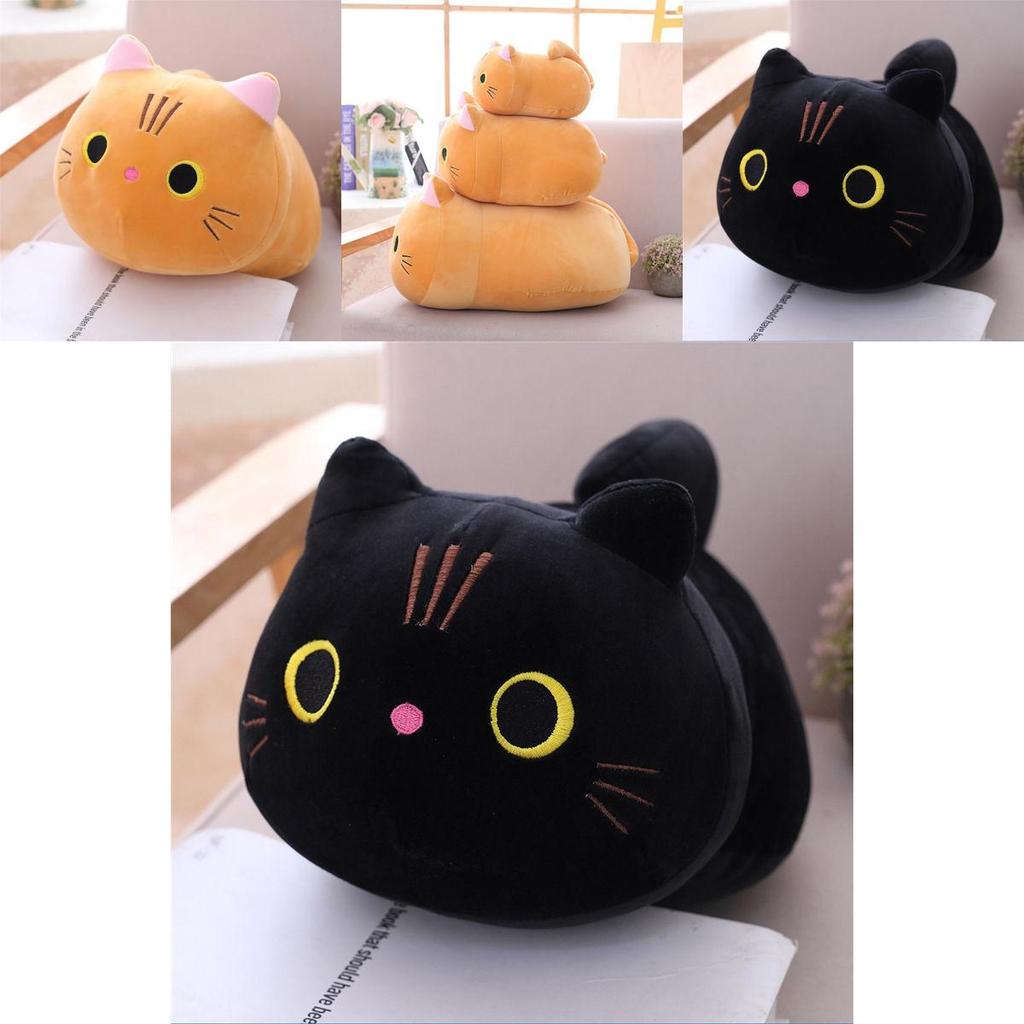 Delightful Cartoon Plush Toy Cat Pillow Soft Cushion For Comfortable Support