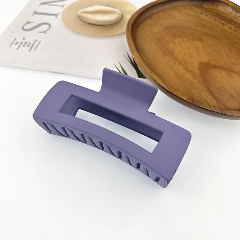 Matte Square Retro Acrylic Hair Claw Clip for Women