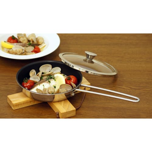 Urushiyama Saucepan and Frying Pan, 16cm Set, Made in Japan, IH Raffine, 10241