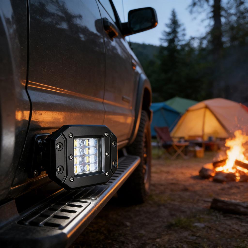 Sturdy Metal Utility Light With 50000 Hours Operation Time And 15° 90° Combined Flood Beam Pattern