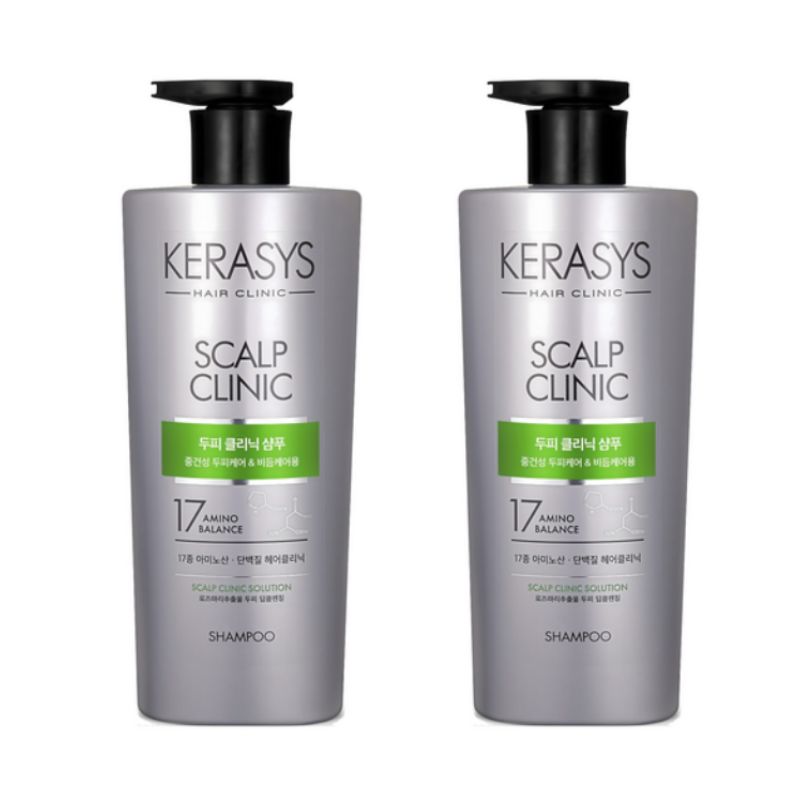 Kerasys Scalp Clinic Protein Erfrischendes Haarshampoo 750ml (2er-Pack) 750ml (Pack of 2)
