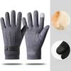 Winter Suede Fleece Gloves for Men with Fleece Warm and Comfortable  Outdoor Cycling  Student Korean Version Driving Touch Screen Gloves