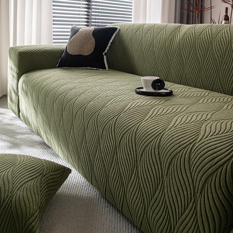 New Jacquard Velvet Simple Cover Sofa Cover Four Season Anti Slip All Inclusive Cover Sofa Cover