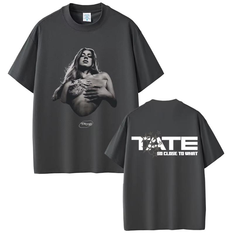 Tate McRae So Close To What Concert 2025 Tshirts Miss Possessive T Shirt Unisex Women Fashion Vintage Oversized Tshirt Streetwear