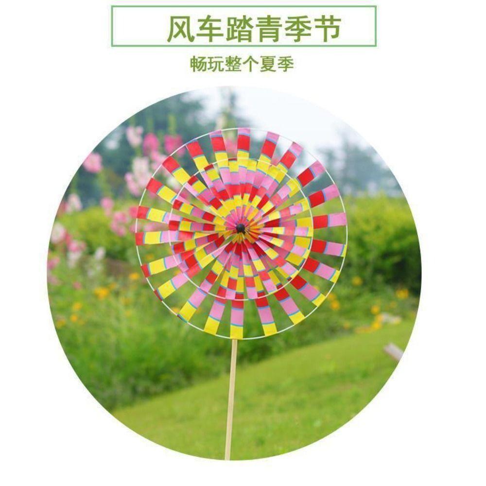Toy For Kids Outdoors Children Gifts Single Layer Windmill Windmill Toys Wind Spinner Rotating Toys
