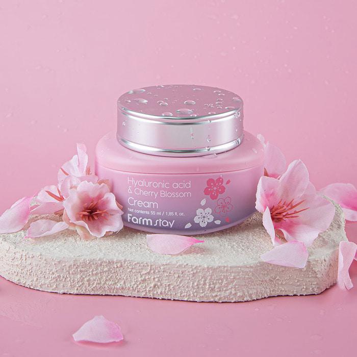 Farmstay Hyaluronic Acid & Cherry Blossom Cream 55ml