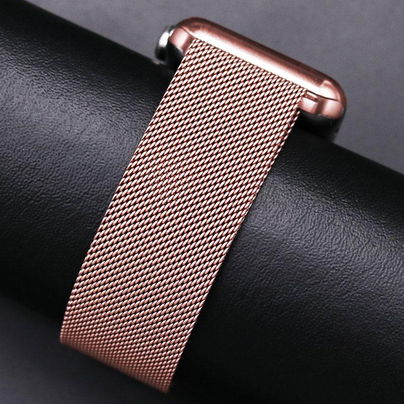 Milanese Loop Strap For Apple Watch Band 44mm 40mm 45mm 41mm 49mm 42mm 38mm Correa Bracelet iWatch Series 3 6 Se 7 8 9 5 Ultra 2