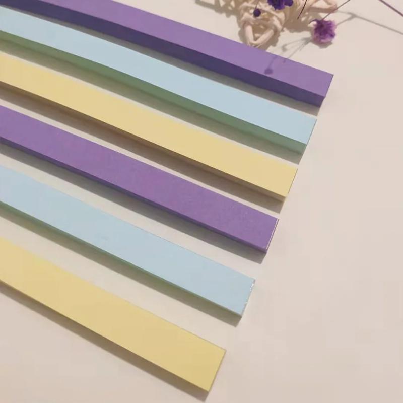 540 Sheets Colorful Double-sided Lucky Star Origami  Gradient Stars Origami Paper Strips DIY Handmade Art Making Home Decoration
