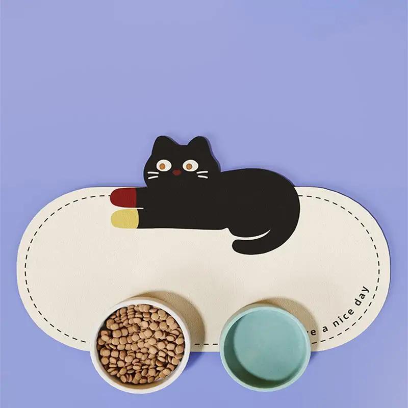 

VIKAMA Diatomite Pet Dining Mat waterproof Wipeable Anti-Spill Eating Matwashable Good Care Cat And Dog Dining Matpet Supplies 30X40CM (1X1.3FT