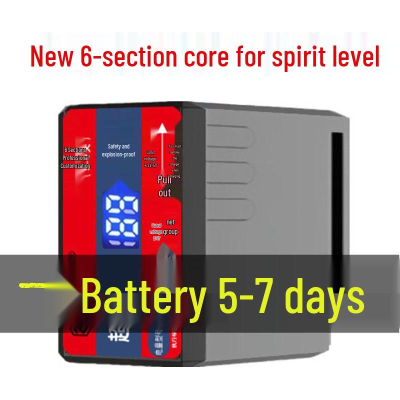 Lithium Battery Universal Spirit Level with Infrared Line, 5-7 Days Battery Life, Wall/Floor Meter, Push-Pull Type, Rechargeable